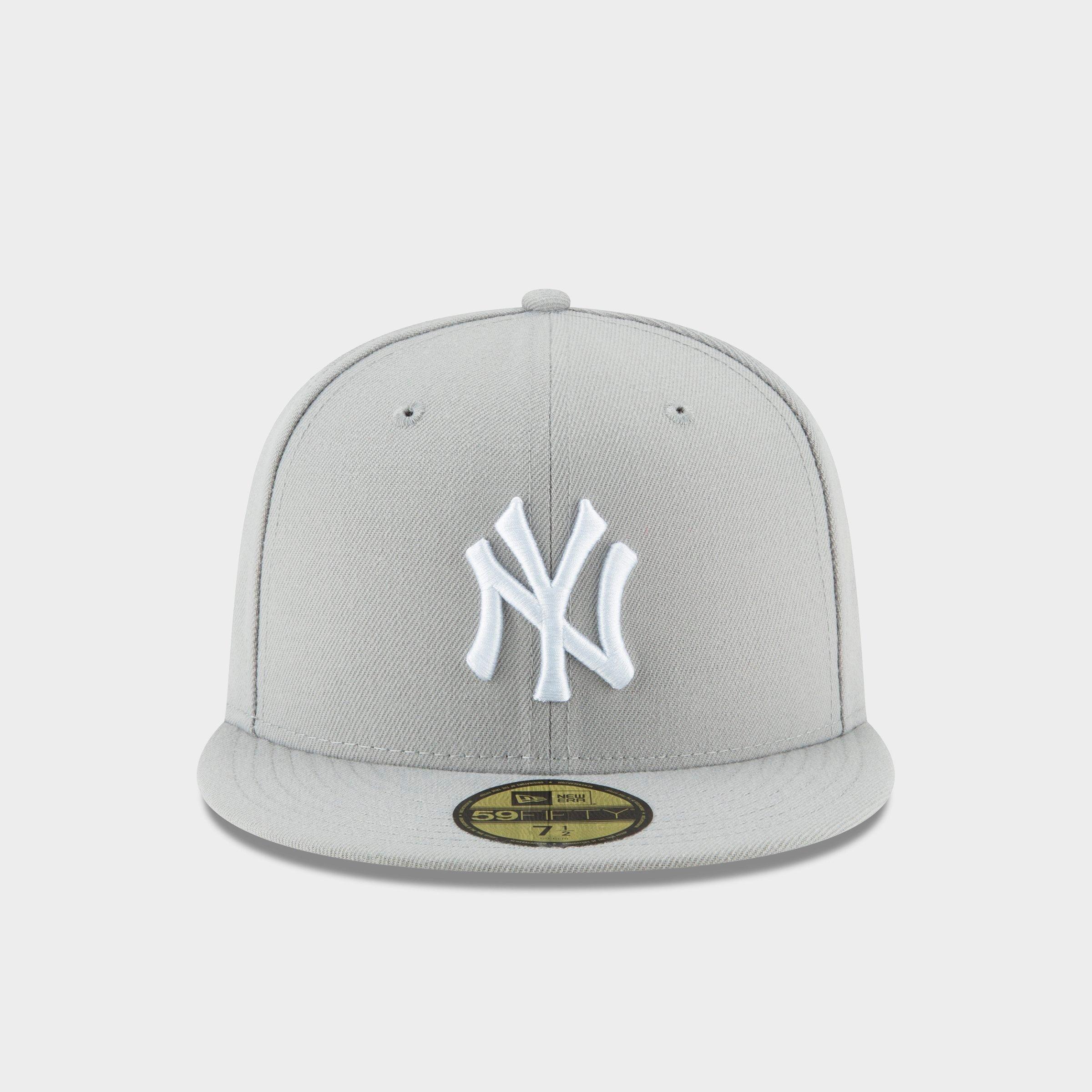 grey fitted hat