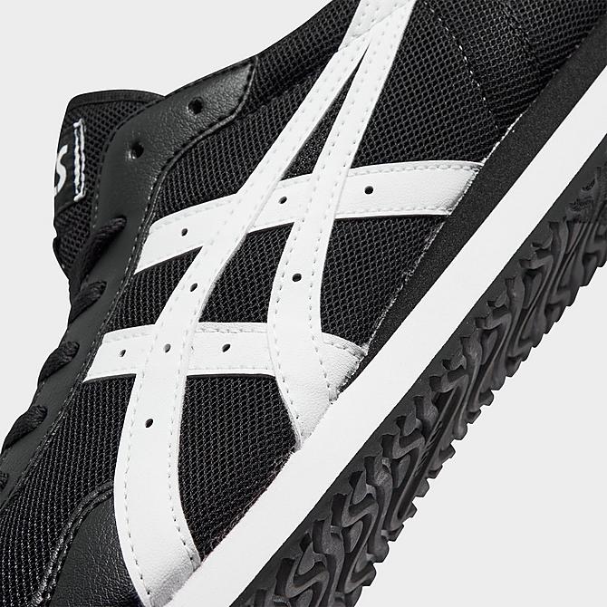 Front view of Men's Asics Tiger Runner Casual Shoes in Black/White Click to zoom