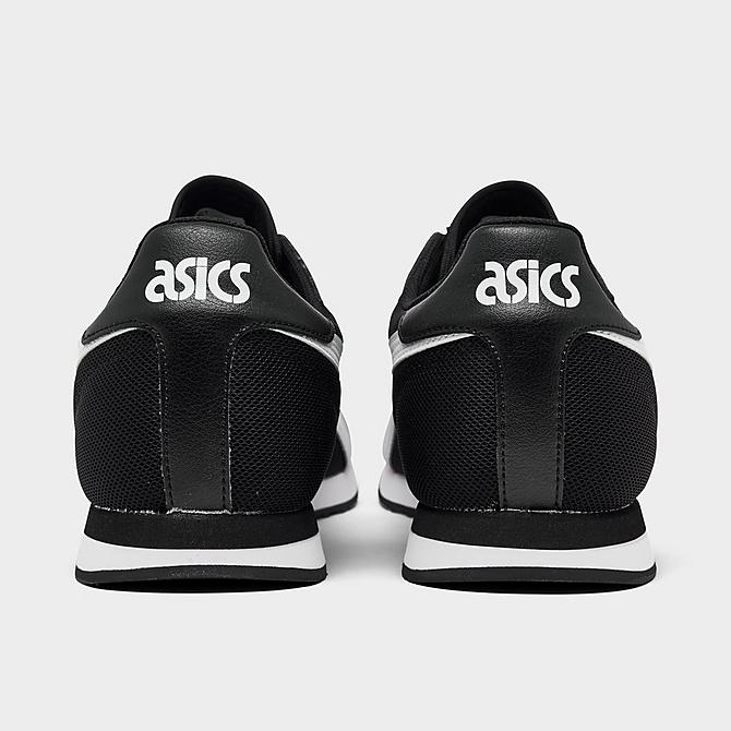 Left view of Men's Asics Tiger Runner Casual Shoes in Black/White Click to zoom