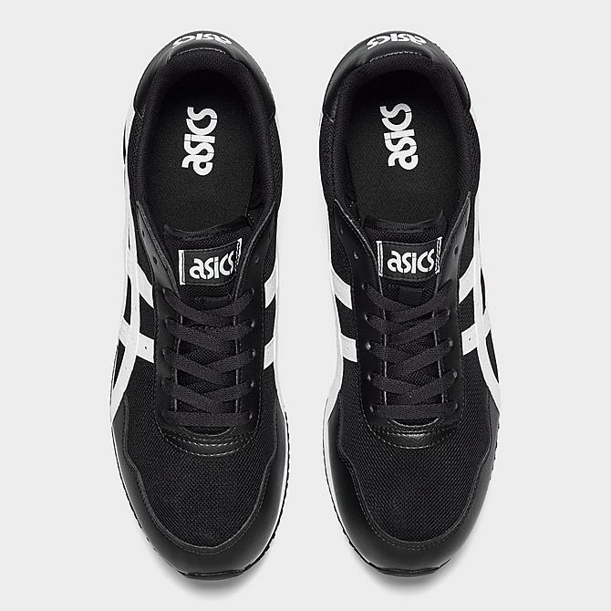 Back view of Men's Asics Tiger Runner Casual Shoes in Black/White Click to zoom