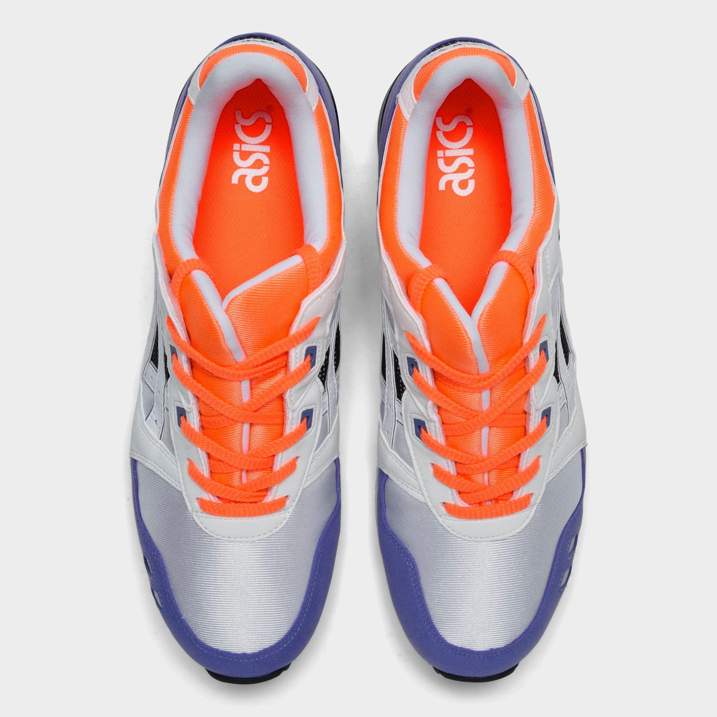 asics gel lyte white orange