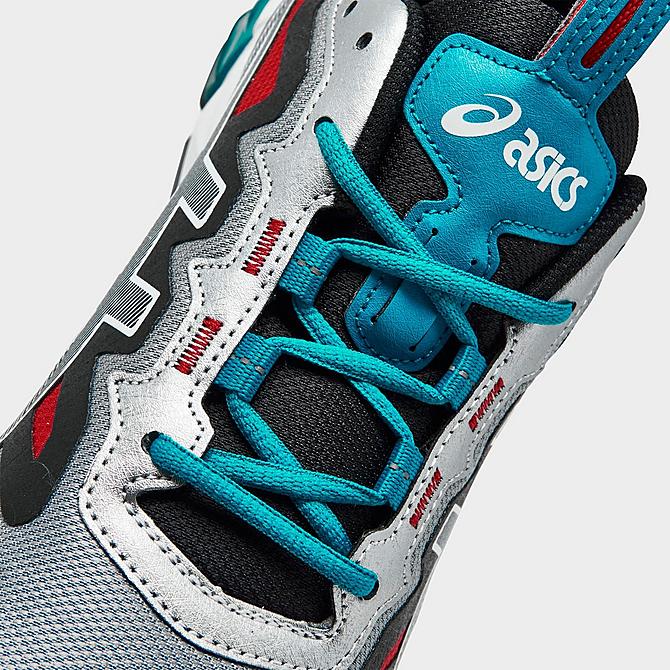 Front view of Men's ASICS GEL-Quantum 90 3 Casual Shoes in Sheet Rock/Teal Blue Click to zoom
