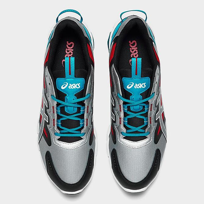 Back view of Men's ASICS GEL-Quantum 90 3 Casual Shoes in Sheet Rock/Teal Blue Click to zoom
