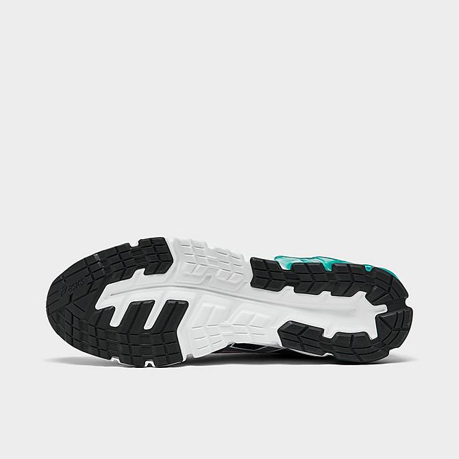 Bottom view of Men's ASICS GEL-Quantum 90 3 Casual Shoes in Sheet Rock/Teal Blue Click to zoom