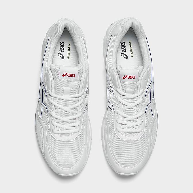 Back view of Men's Asics GEL-JOG MC Running Shoes in White/Monaco Blue Click to zoom