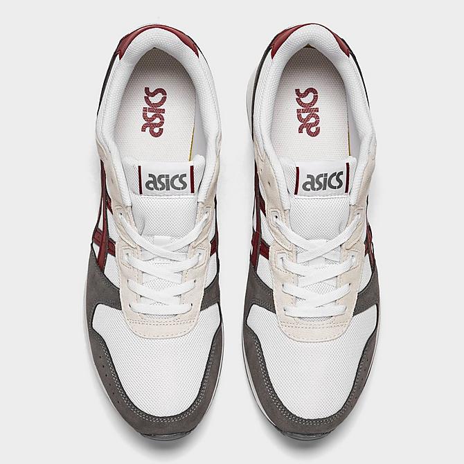 Back view of Men's Asics GEL-Lyte Classic Casual Shoes in White/Beet Juice Click to zoom