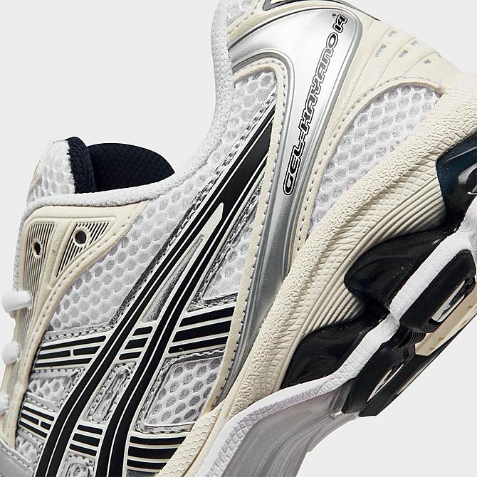 Front view of Women's ASICS Gel Kayano 14 Casual Shoes in White/Midnight Click to zoom