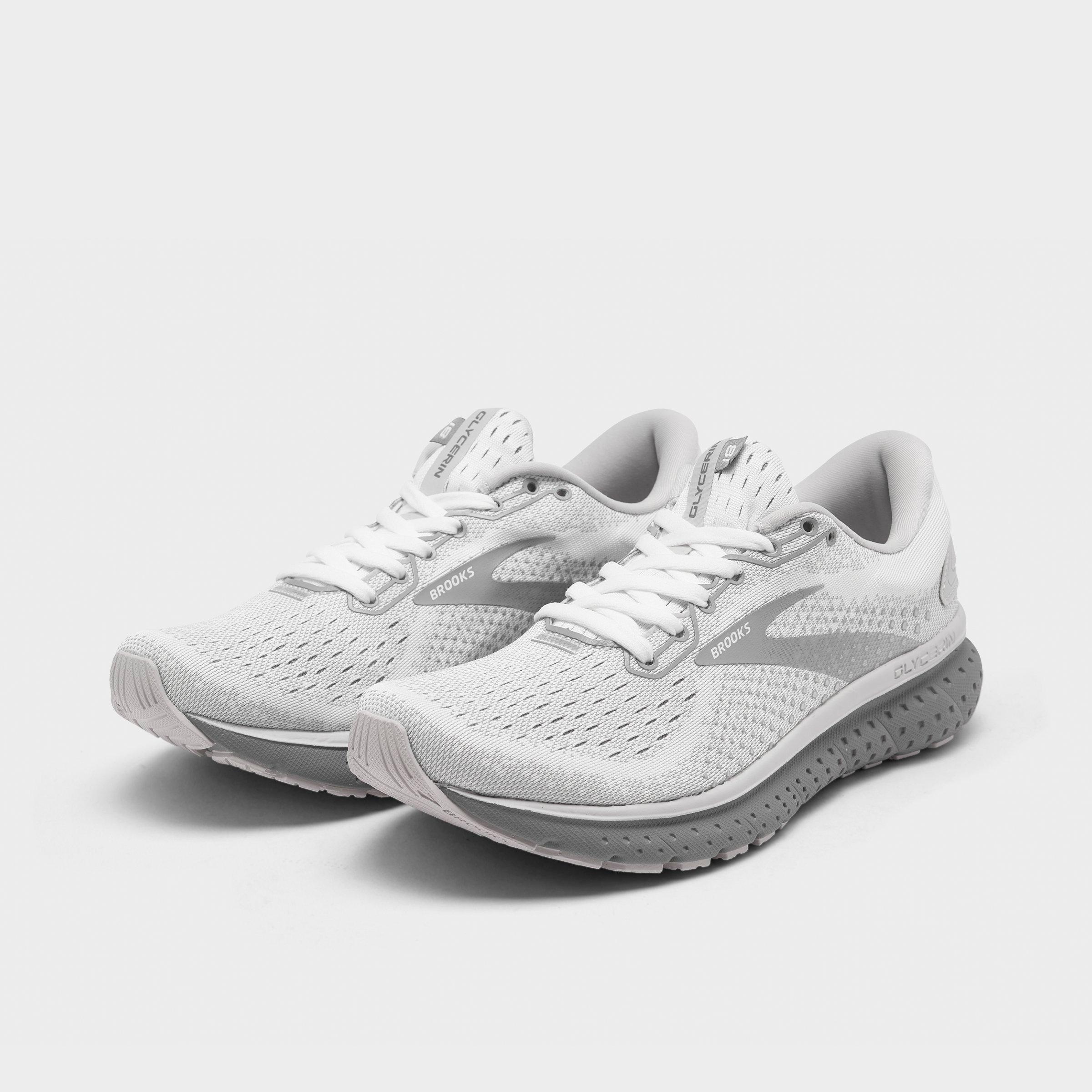 brooks grey running shoes