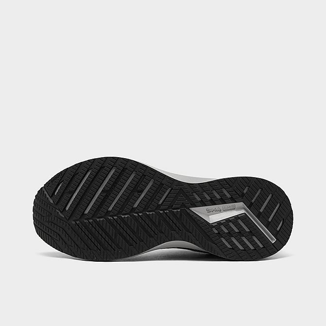 Bottom view of Women's Brooks Levitate 5 Running Shoes in Black/Grey/White Click to zoom