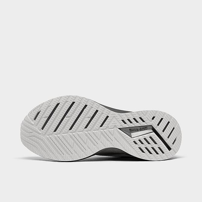 Bottom view of Women's Brooks Levitate 5 Stealthfit Running Shoes in White/Silver Click to zoom