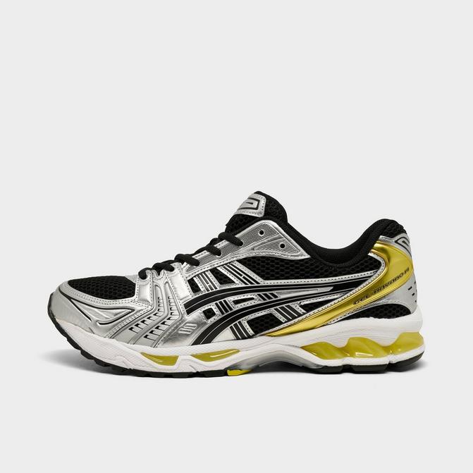 Right view of Men's ASICS GEL-Kayano 14 Casual Shoes in Black/Lemon Spark Click to zoom