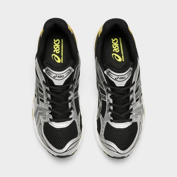 Back view of Men's ASICS GEL-Kayano 14 Casual Shoes in Black/Lemon Spark Click to zoom