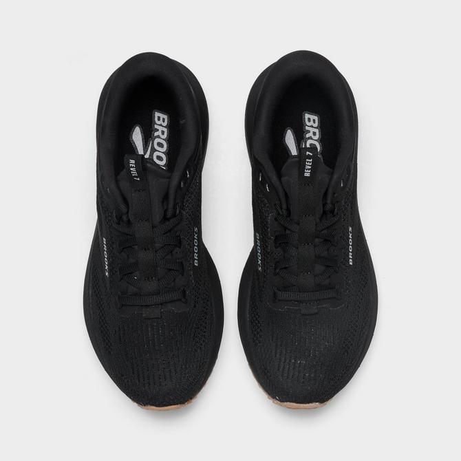 Back view of Women's Brooks Revel 7 Running Shoes in White/Black Click to zoom