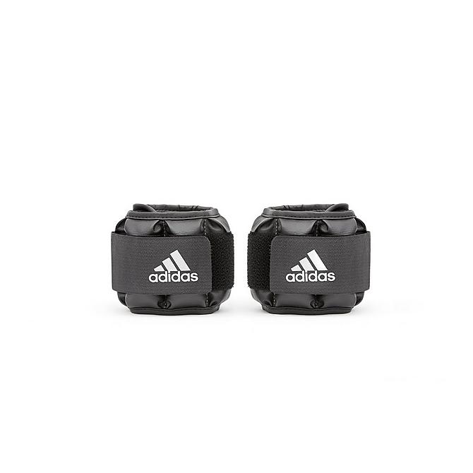 [angle] view of adidas 1LB Performance Ankle & Wrist Weights in Green/Black Click to zoom