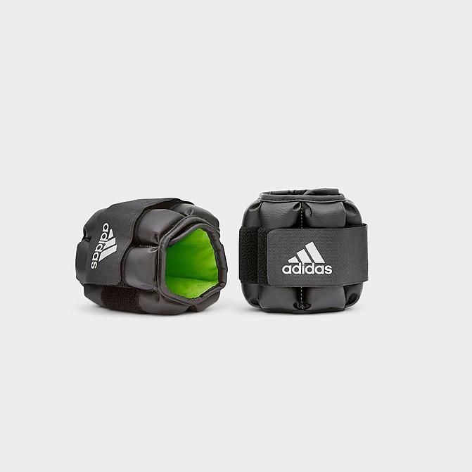 Right view of adidas Performance Ankle Wrist Weights (1 lb Set) in Green/Black Click to zoom
