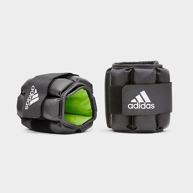 Right view of adidas Performance Ankle Wrist Weights (3 lb Set) in Green/Black Click to zoom