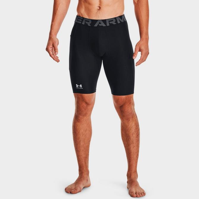 [angle] view of Men's Under Armour HeatGear® Pocket Long Shorts Click to zoom