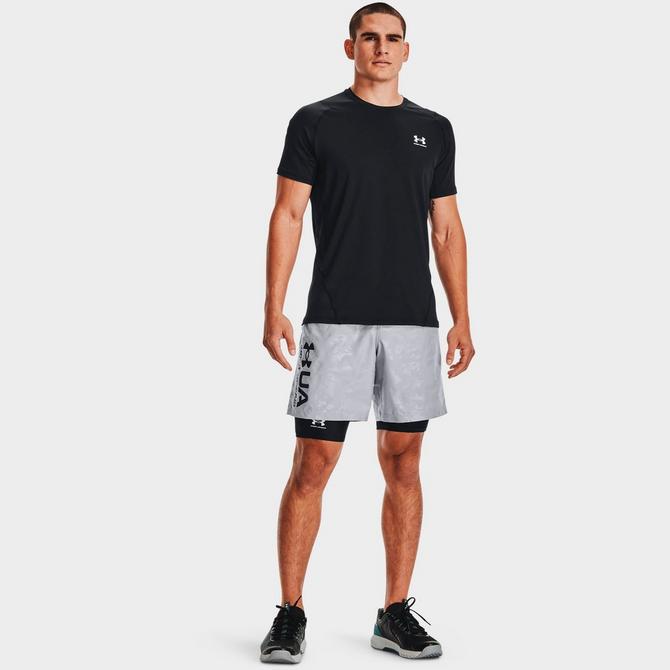 [angle] view of Men's Under Armour HeatGear® Pocket Long Shorts Click to zoom