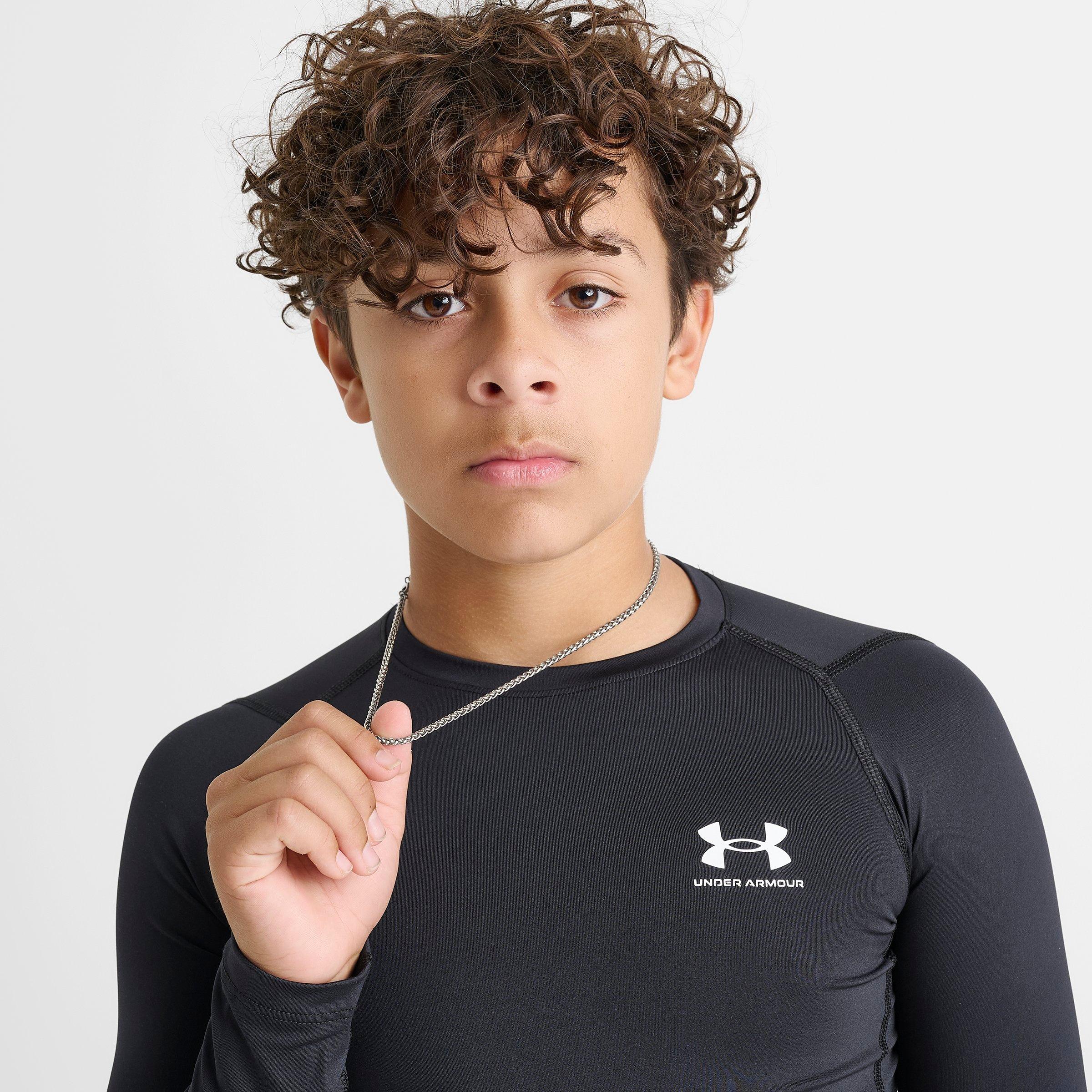 Boys' Big Kids' Under Armour HeatGear Long-Sleeve Shirt