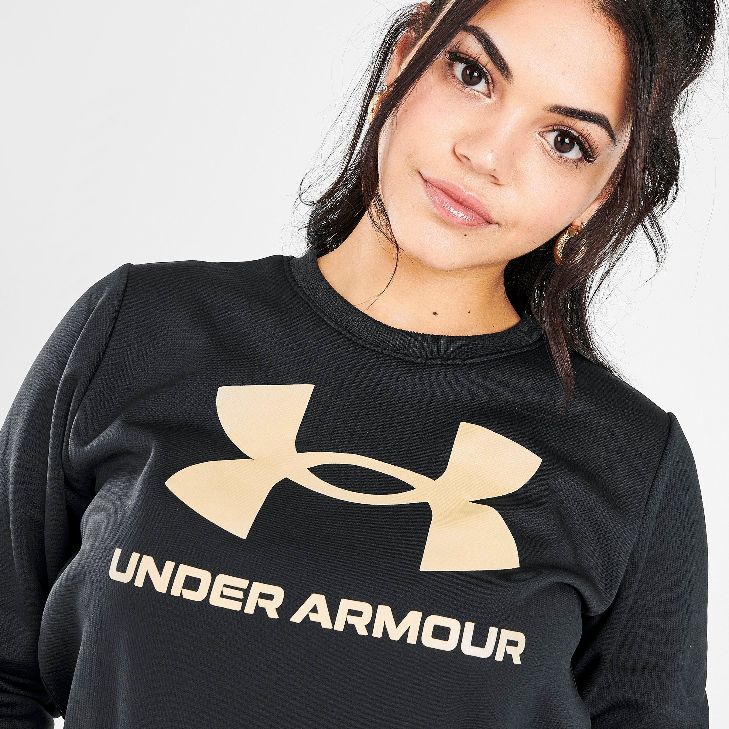 under armour hoodie women gold