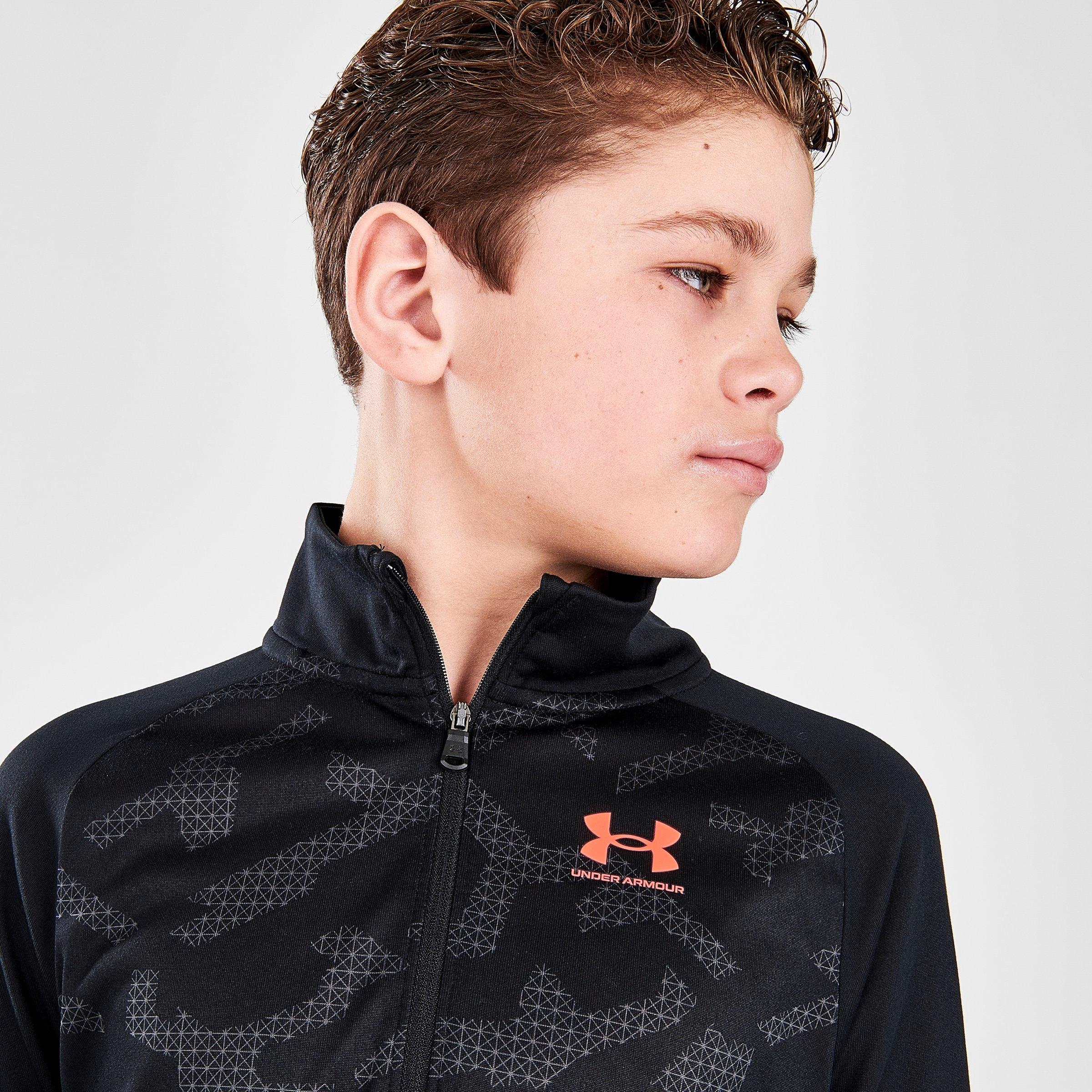 boys under armour half zip