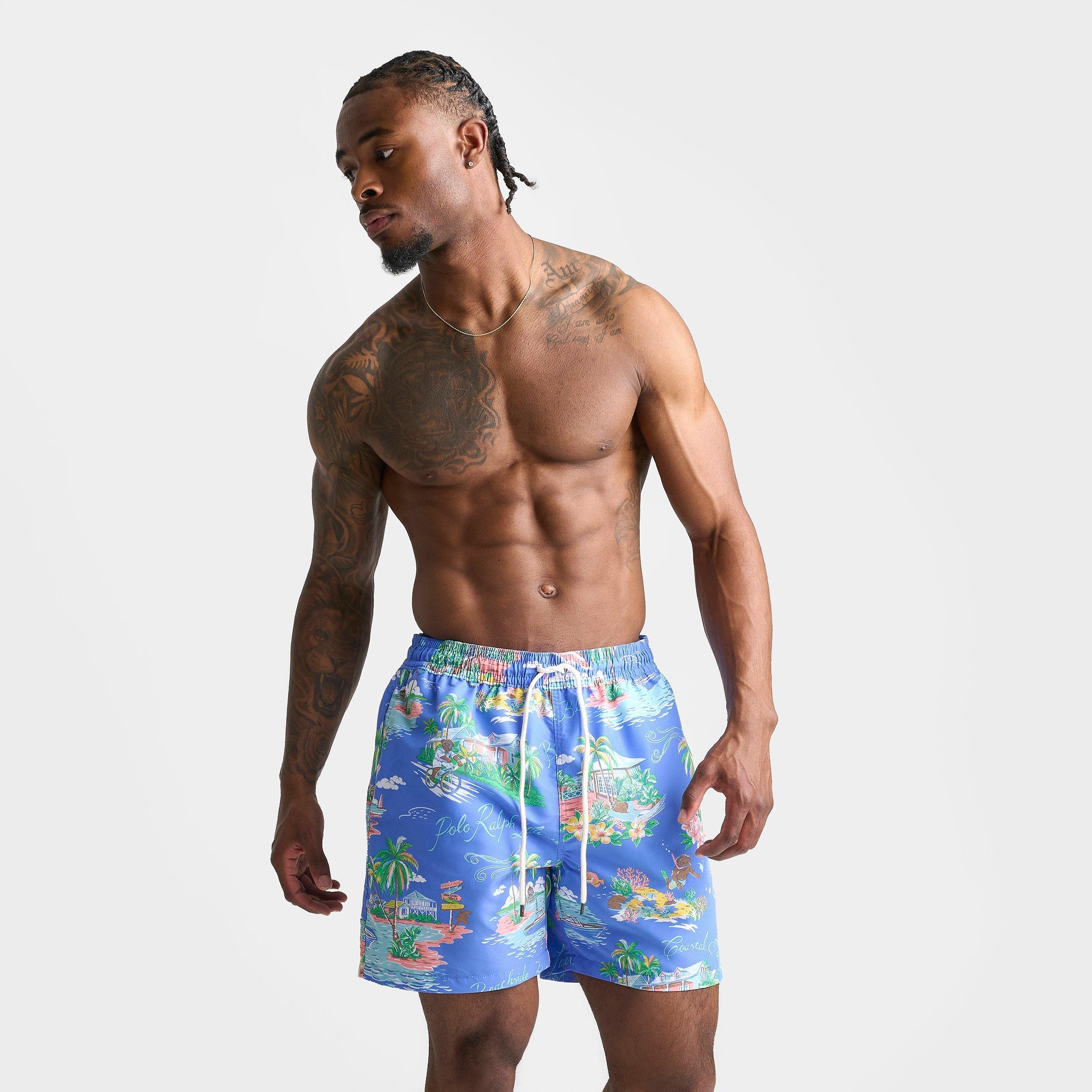 Men's Polo Ralph Lauren Polo Bear Traveler Swim Shorts | Finish Line