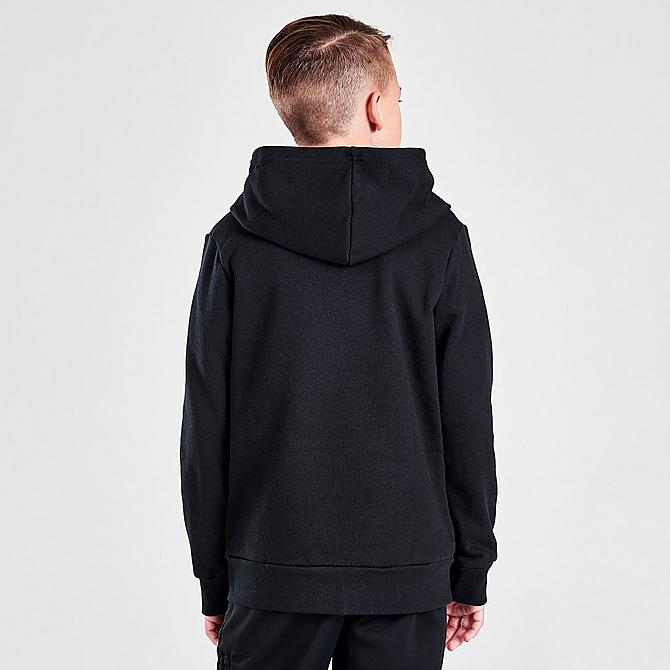 Back Right view of Boys' Under Armour Rival Duo Logo Pullover Hoodie Click to zoom