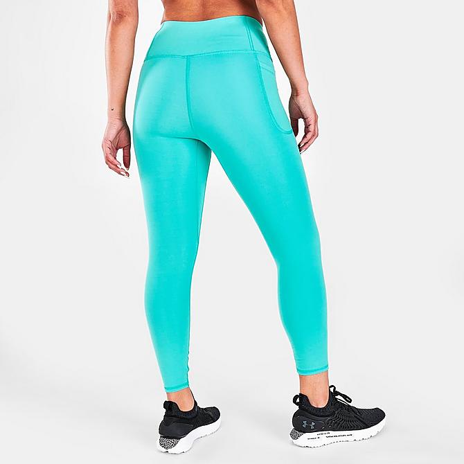 Back Right view of Women's Under Armour Motion Cropped Leggings in Neptune Click to zoom
