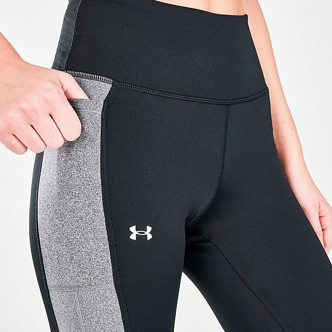 On Model 5 view of Women's ColdGear No-Slip Waistband Training Leggings Click to zoom