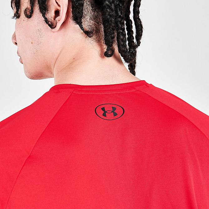 On Model 6 view of Men's Under Armour Tech 2.0 Short-Sleeve T-Shirt in Red Click to zoom