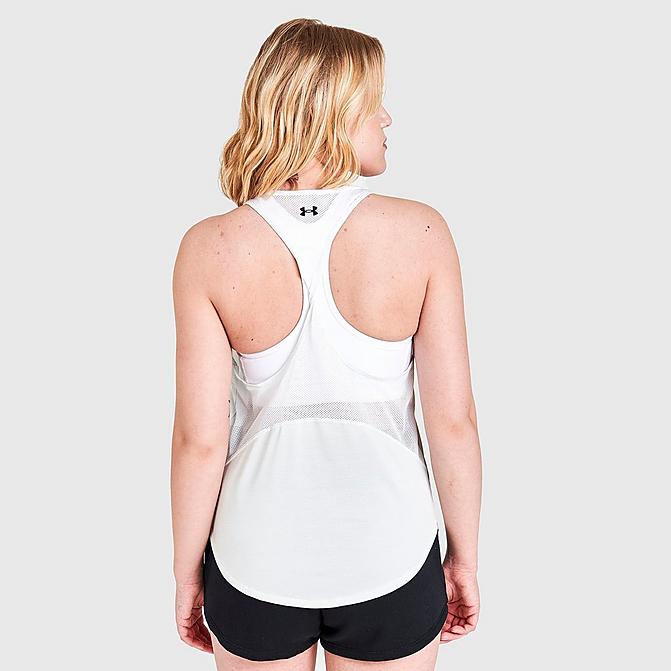 Front view of Women's Under Armour Tech Vent Tank in White Click to zoom