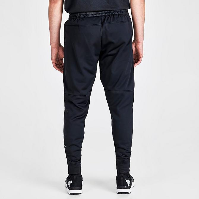 Back Right view of Men's Under Armour Armour Fleece Jogger Pants in Black Click to zoom