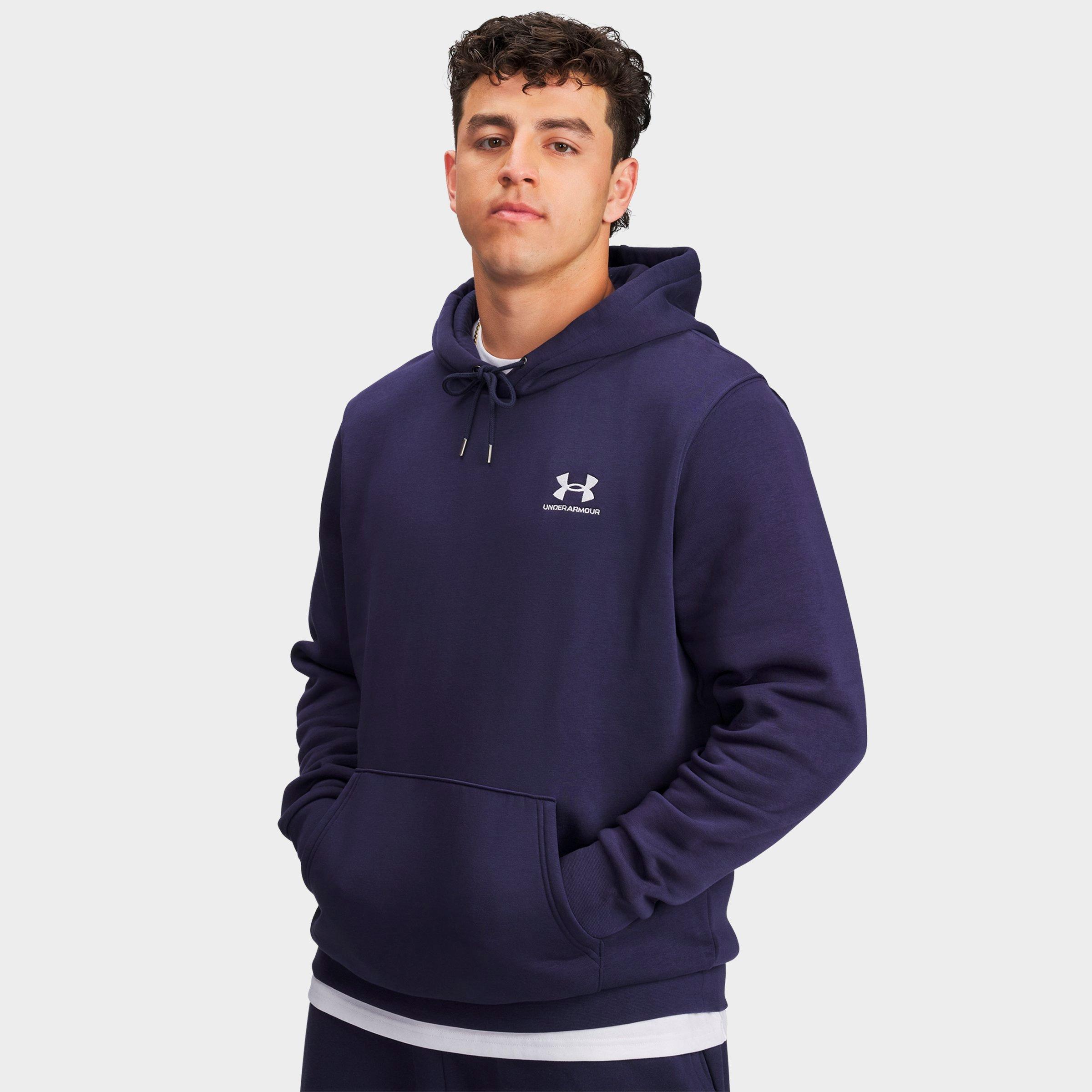 Men's Under Armour Essential Icon Fleece Hoodie Finish Line