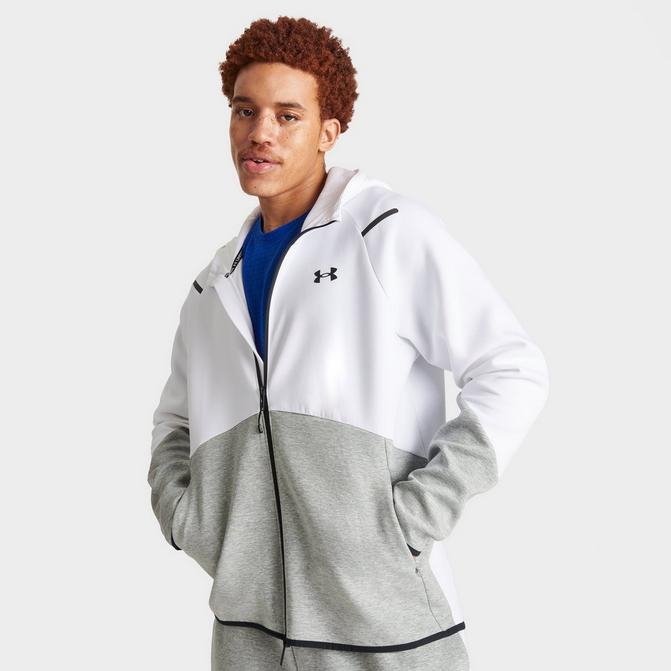 Grey under armour 2024 zip up hoodie