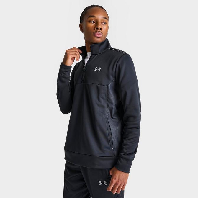 Under armour half discount zip fleece top mens