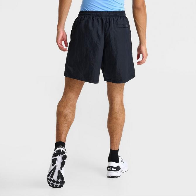 [angle] view of Men's Under Armour UA Icon Volley Cargo Shorts in Black/Castlerock/White Click to zoom