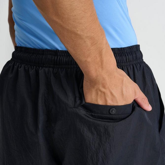 [angle] view of Men's Under Armour UA Icon Volley Cargo Shorts in Black/Castlerock/White Click to zoom