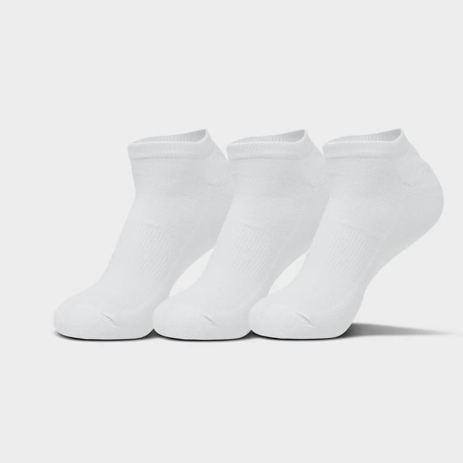 Left view of Men's Sonneti No-Show Socks (6-Pack) in White/Black Click to zoom