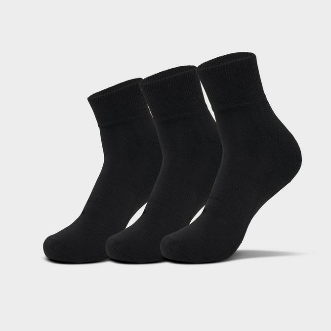 Front view of Women's Sonneti Quarter Socks (6-Pack) in White/Black Click to zoom