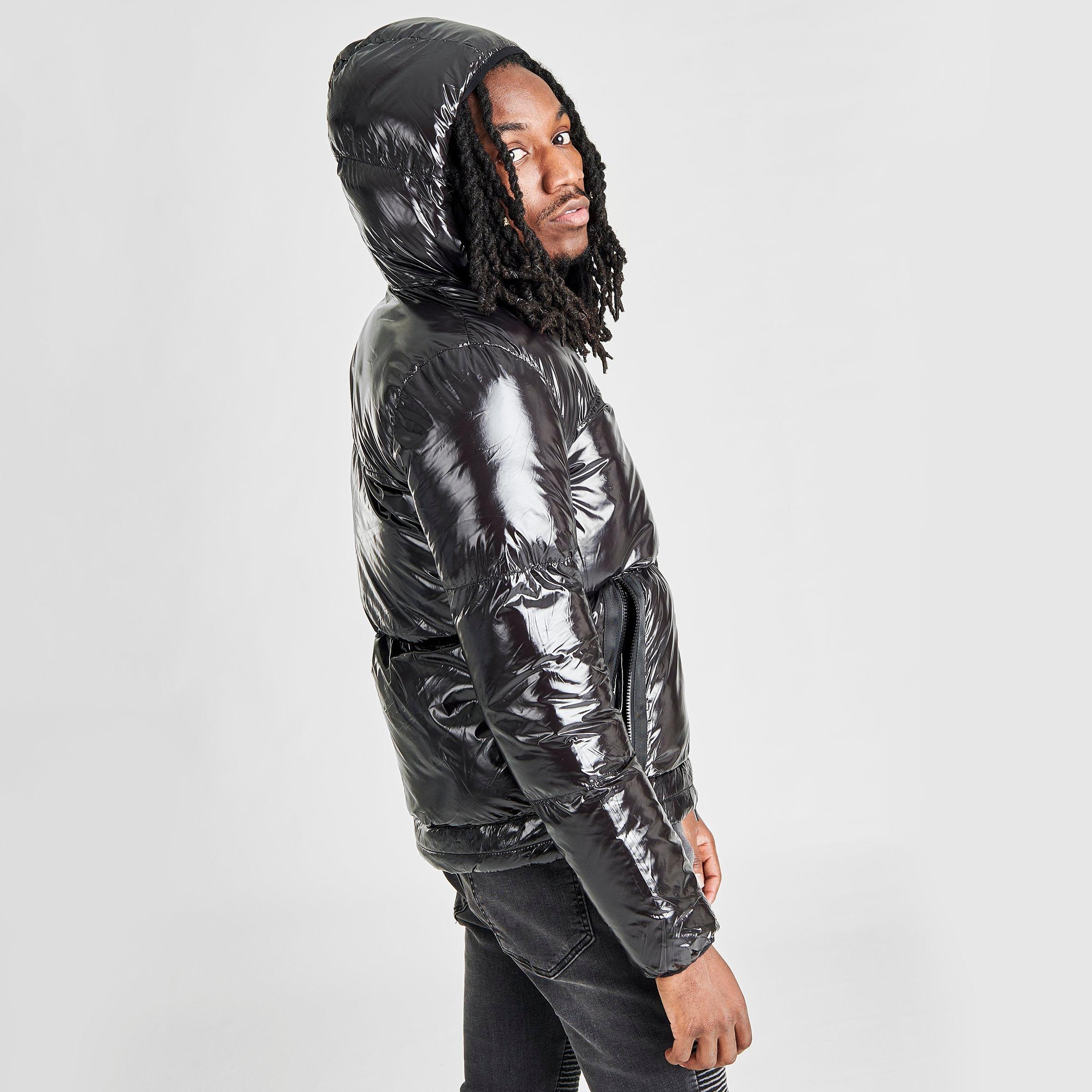 mens bubble jacket with hood