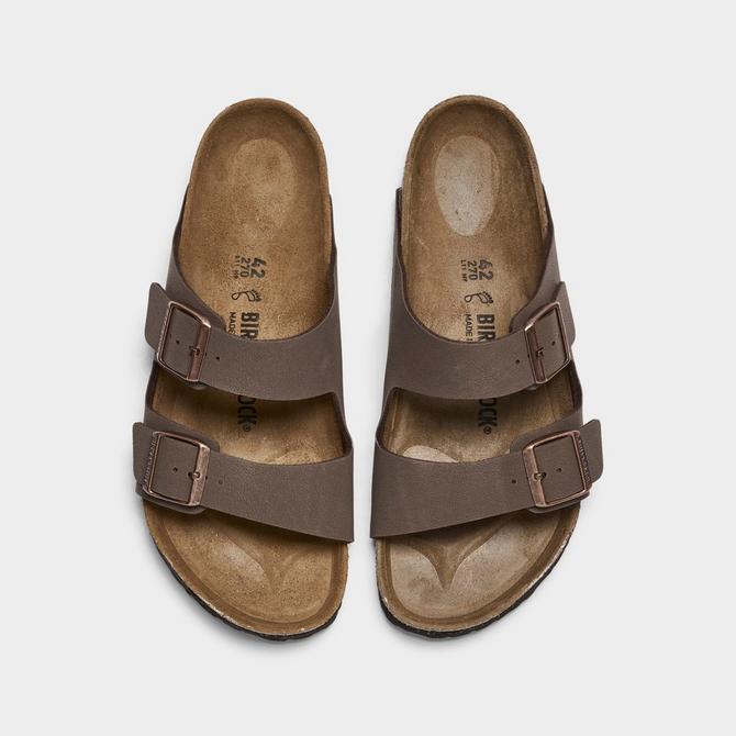 Birkenstock Arizona Birkibuc Sandals in Mocha