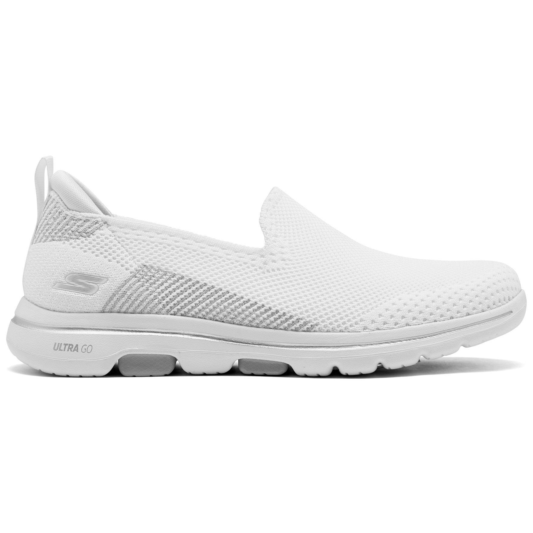 white skechers go walk