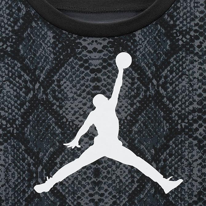 [angle] view of Girls' Infant Jordan Jumpman Snake Dress in Black Click to zoom