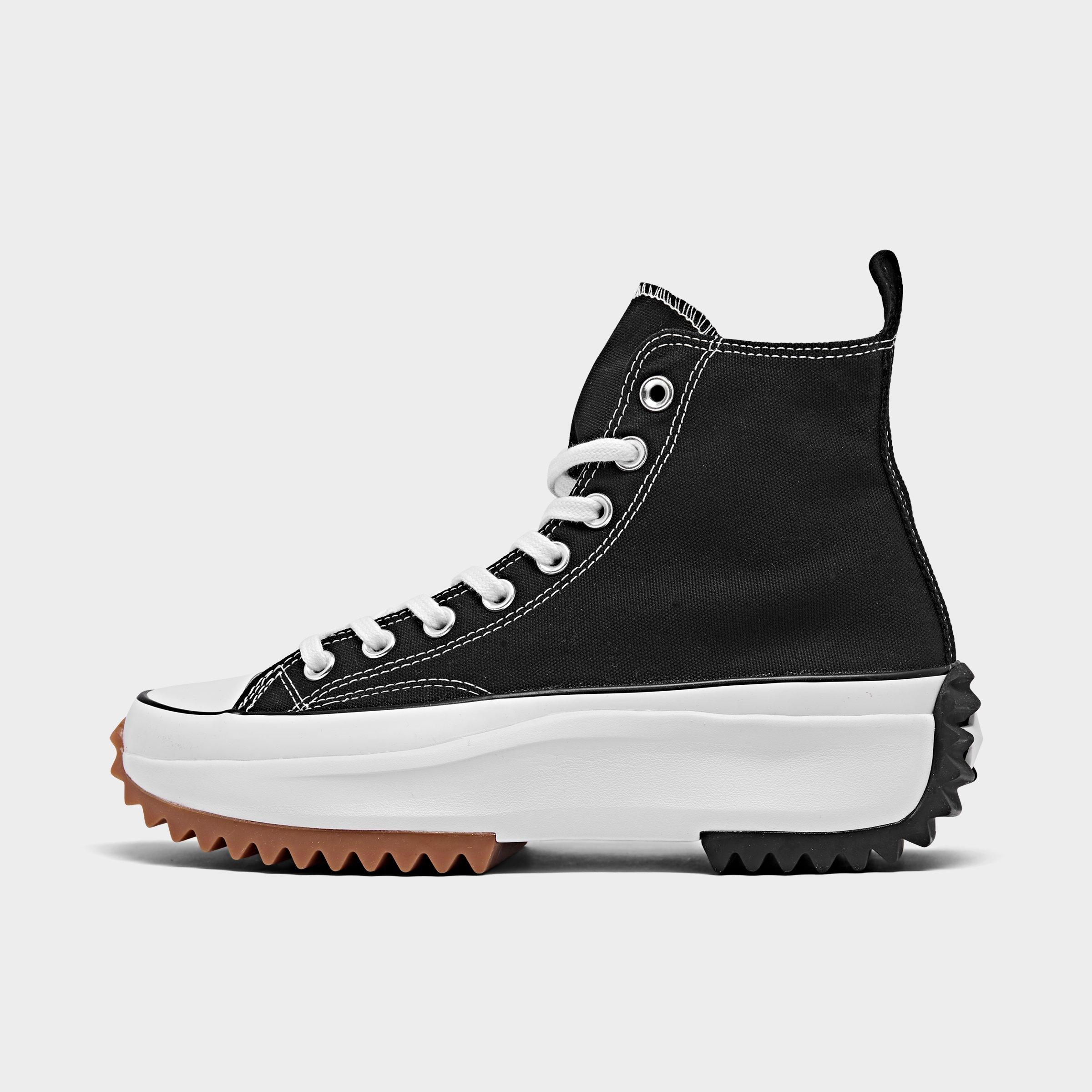 running in converse high tops