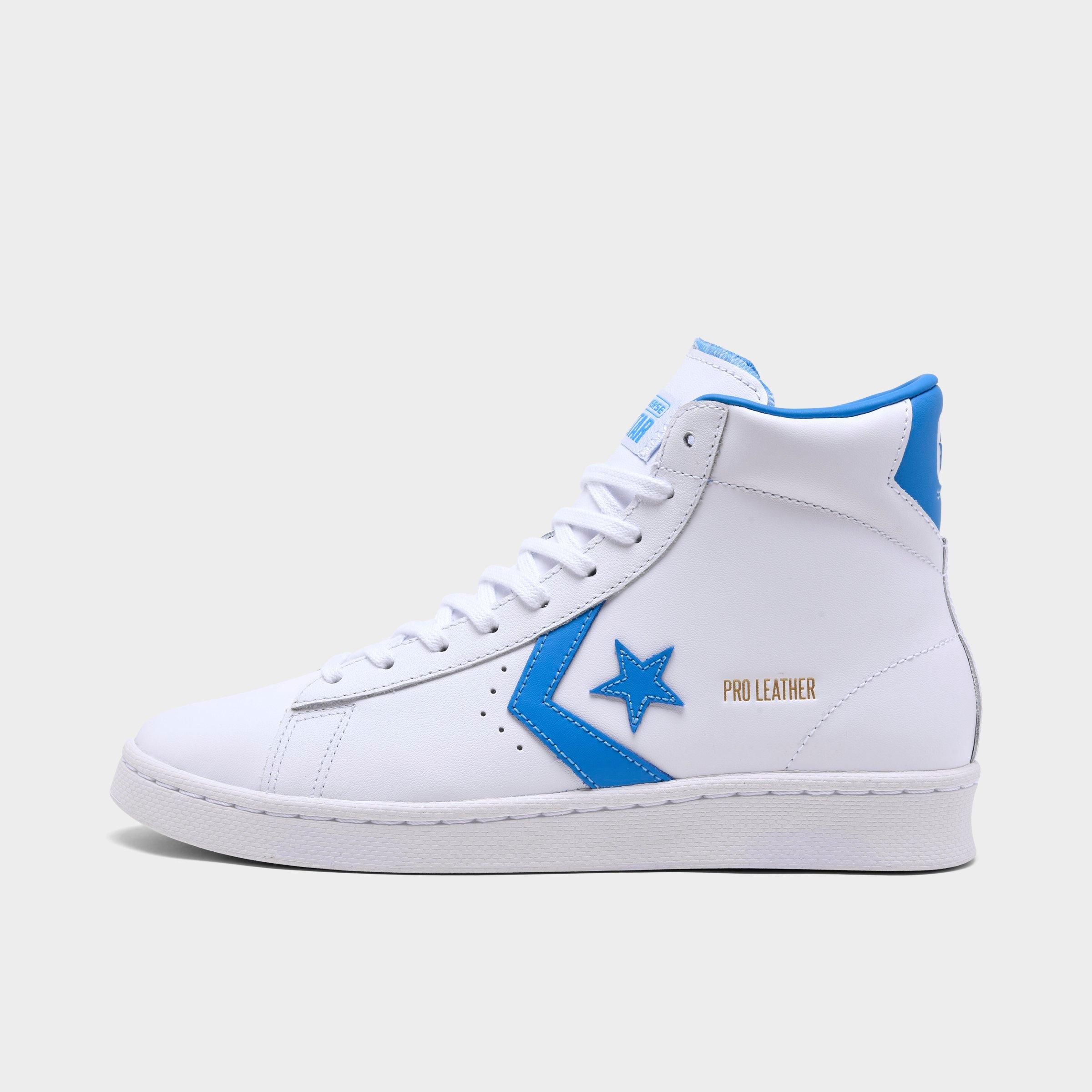 converse white leather high tops mens