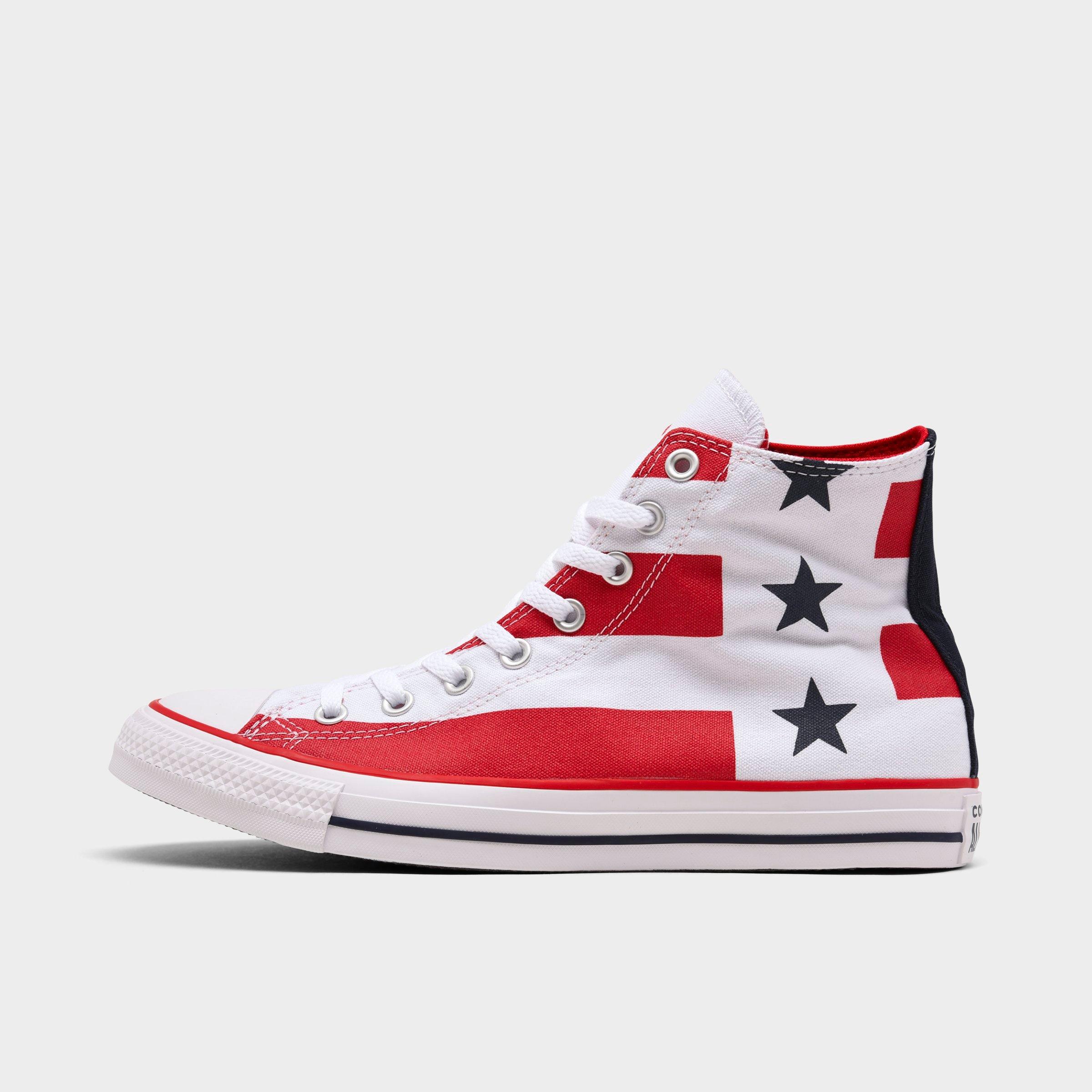 stars and stripes converse high tops