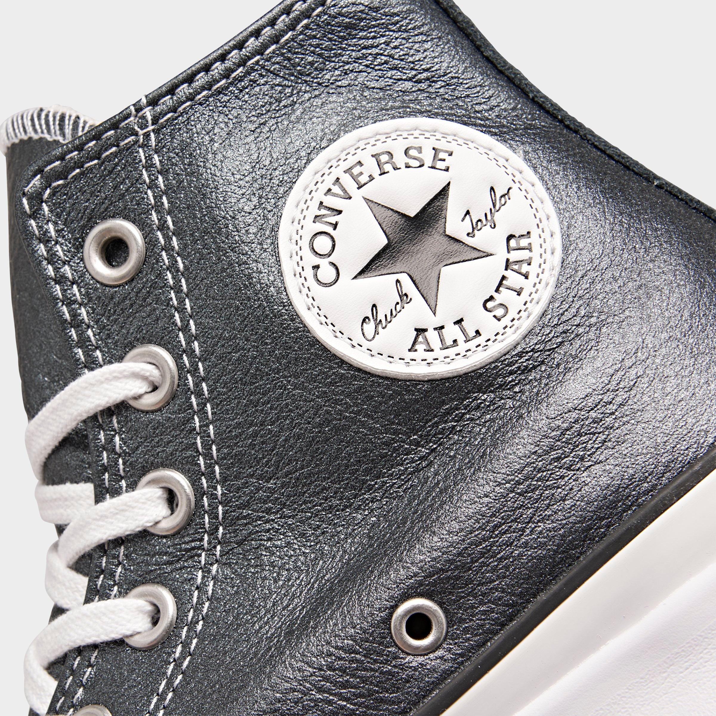 leather platform high top converse