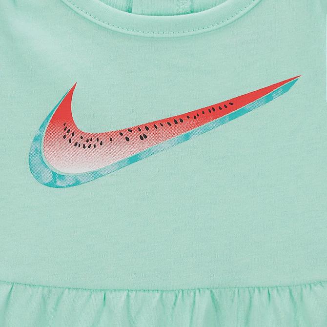 Left view of Girls' Infant Nike Watermelon Dress (12M-24M) in Mint Foam Click to zoom