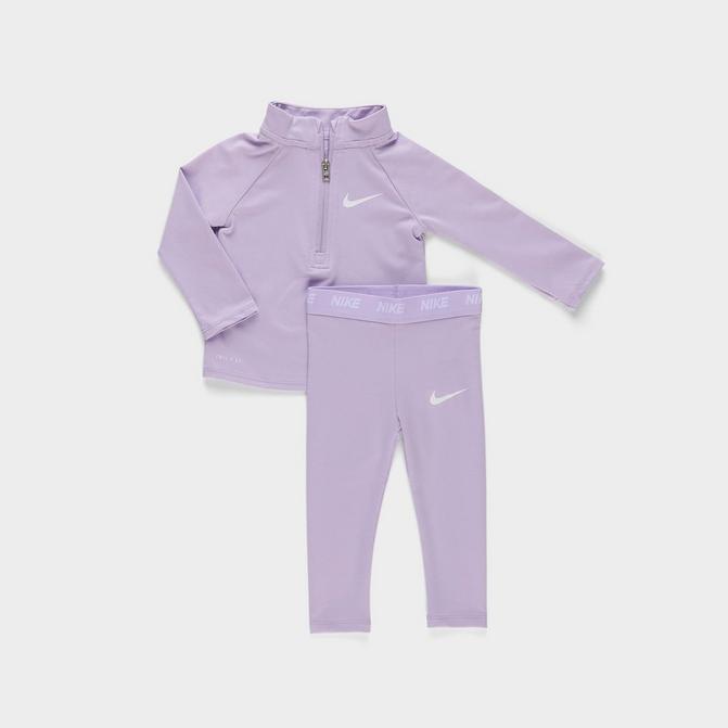 Nike - Girls Purple Logo Leggings Set