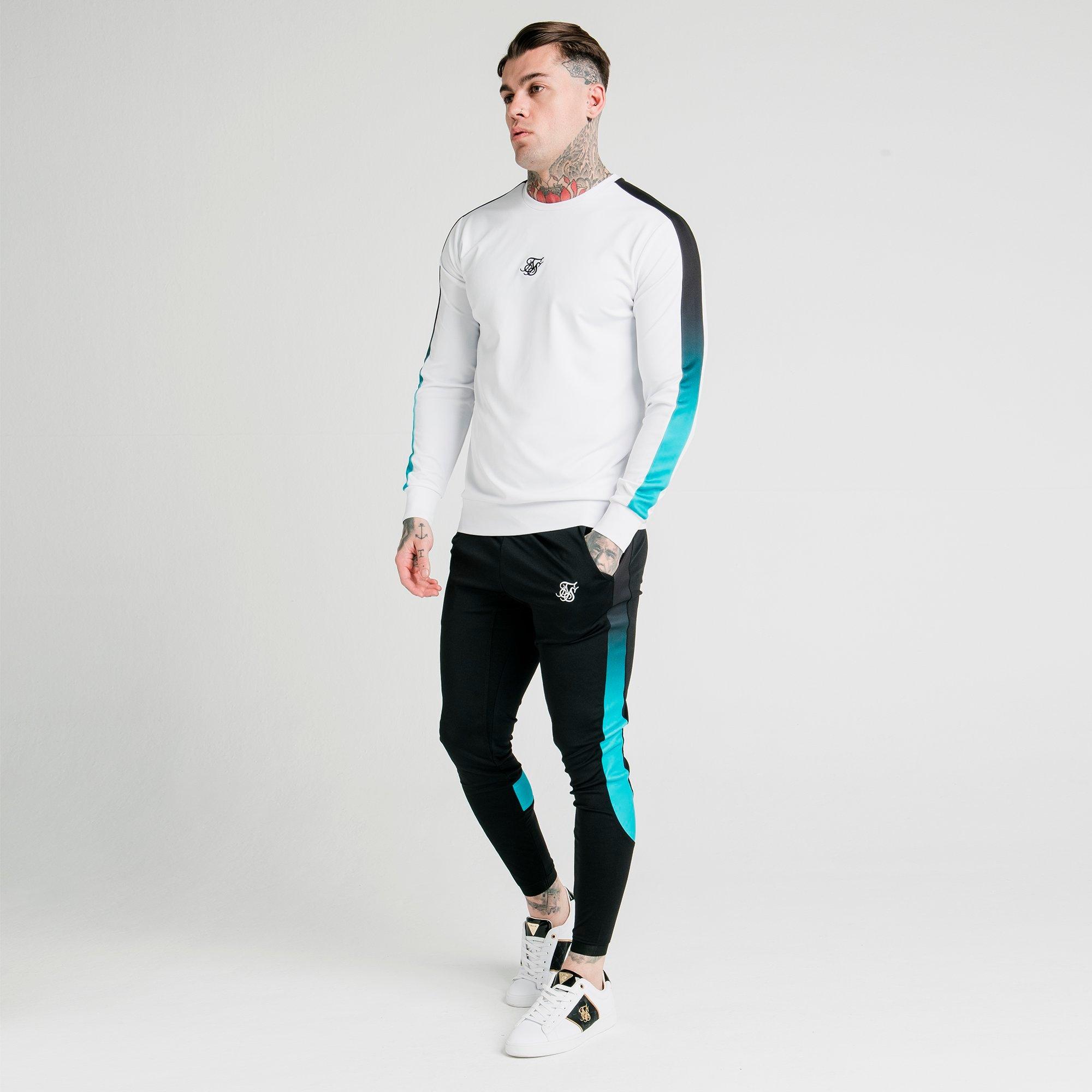 siksilk fade crew sweatshirt